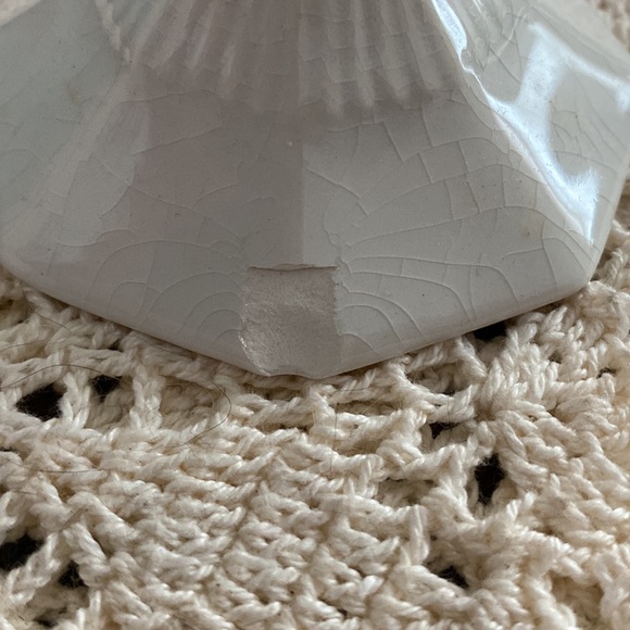 Castleton China Independence Ironstone White Blue Creamer and sugar set as is - Picture 5 of 10